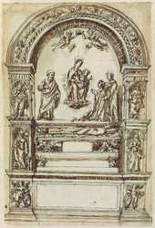 Cat. 30 (RL 11744) Monumento a Lorenzo CIBO, Cardinale, + 1503